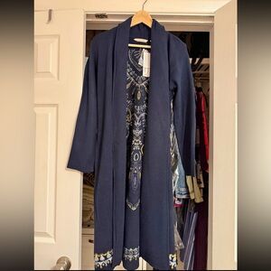 Soft Surroundings Midnight Blue Cardigan